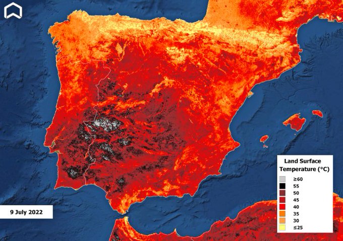 La NASA asegura que España superará los 50 grados
