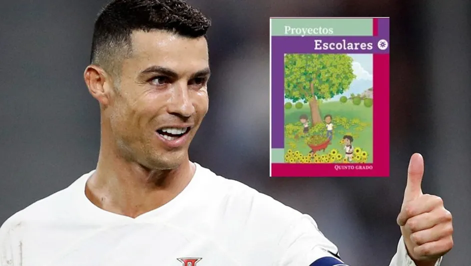 Incluyen a Cristiano Ronaldo en libro de la SEP