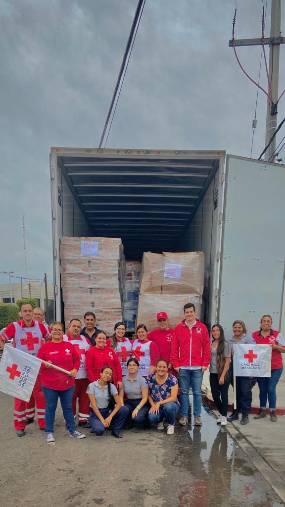 Envía Cruz Roja Hermosillo 29 tons. de ayuda a Guerrero