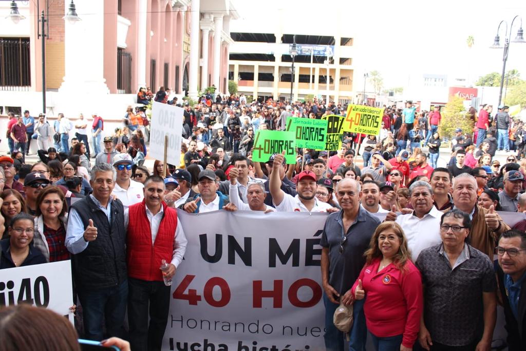 MARCHAN CETEMISTAS EN DEMANDA DE REDUCCIÓN DE JORNADA LABORAL