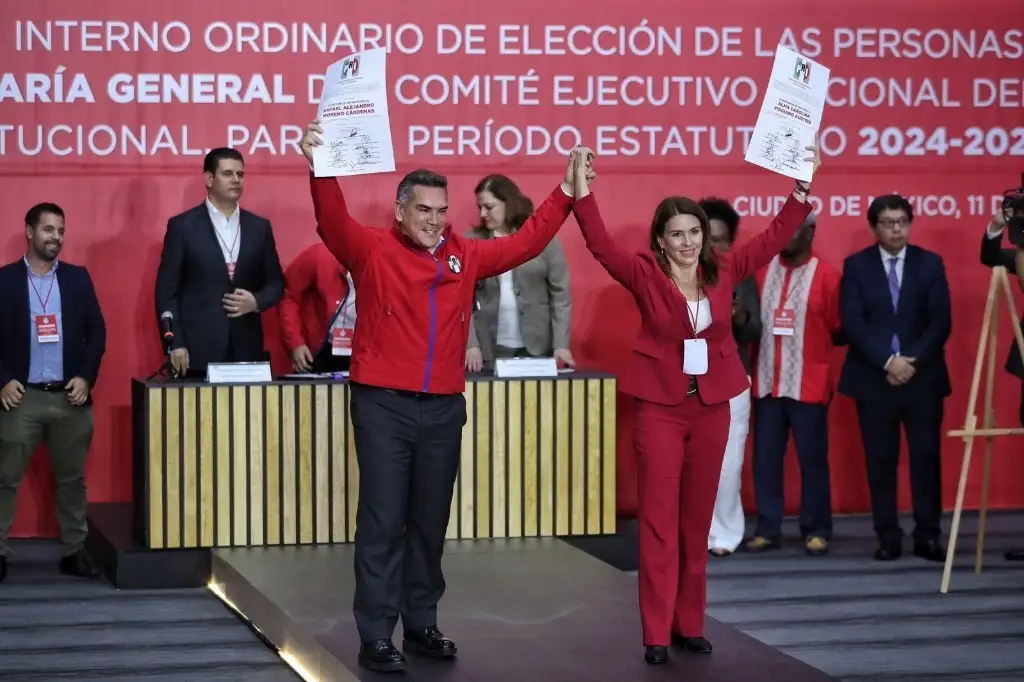 SE SALE “ALITO” MORENO CON LA SUYA: ES REELECTO PRESIDENTE DEL PRI NACIONAL