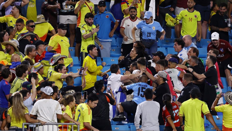 Sanciona Conmebol a Uruguay por pelea entre aficionados en Copa América 2024