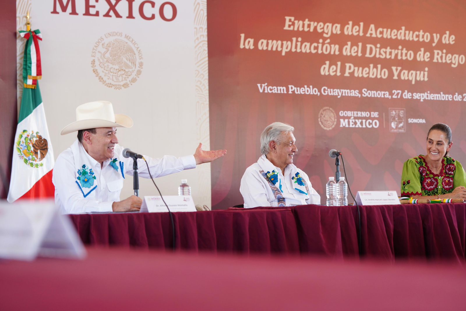 ENTREGAN FORMALMENTE ACUEDUCTO Y DISTRITO DE RIEGO A LA ETNIA YAQUI