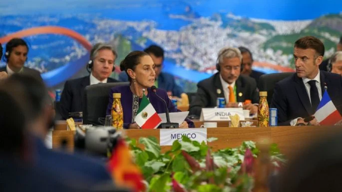 DESTACA SHEINBAUM REFORMA JUDICIAL EN LA CUMBRE DEL G20