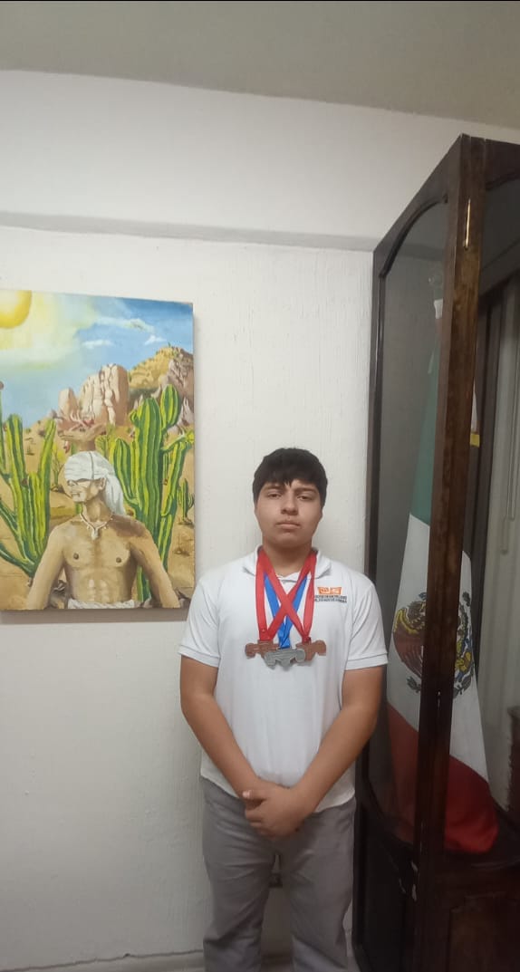 Se convierte alumno del Cobach en subcampeón nacional de halterofilia