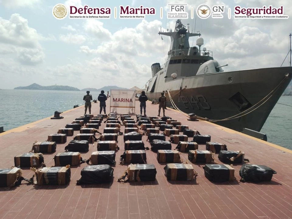Asegura Semar 1.3 toneladas de cocaína en Guerrero
