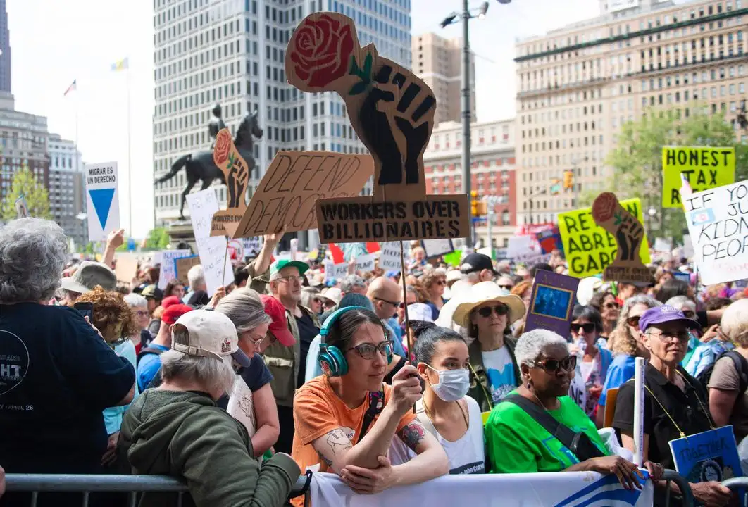 Protestan miles contra políticas de Trump en este 1 de Mayo
