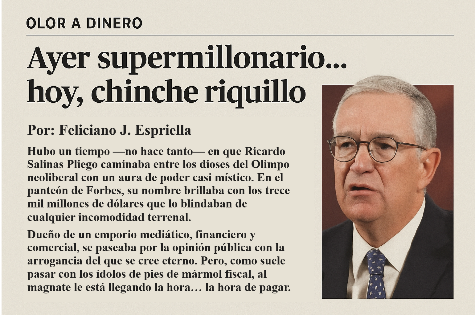 Olor a Dinero/Feliciano J. Espriella