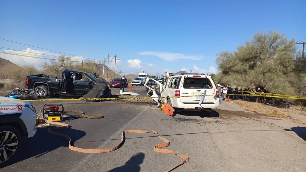 FALLECEN TRES PERSONAS EN ACCIDENTE DE TRÁNSITO EN CARRETERA DE LA COSTA DE HERMOSILLO