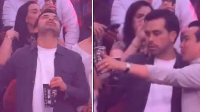 Captan a Máynez bien “alegre” en concierto de Carín León; no es la primera vez