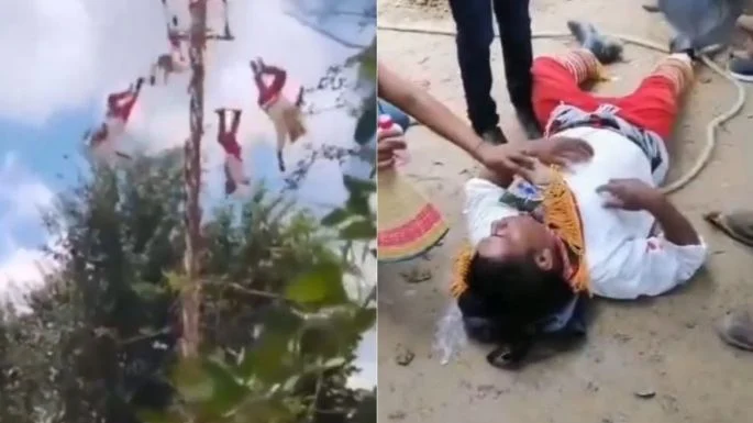 “Vuelan” Voladores de Papantla desde diez metros
