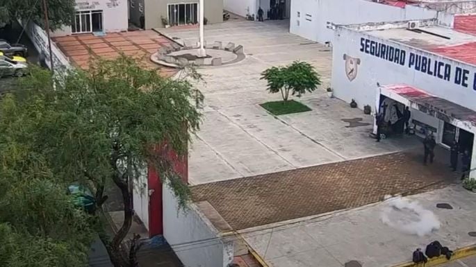 Atacan con dron una instalación policiaca