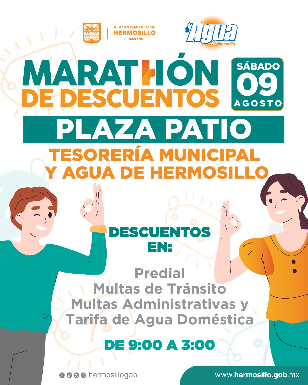 Ofrecerán maratón de descuentos en agua y predial