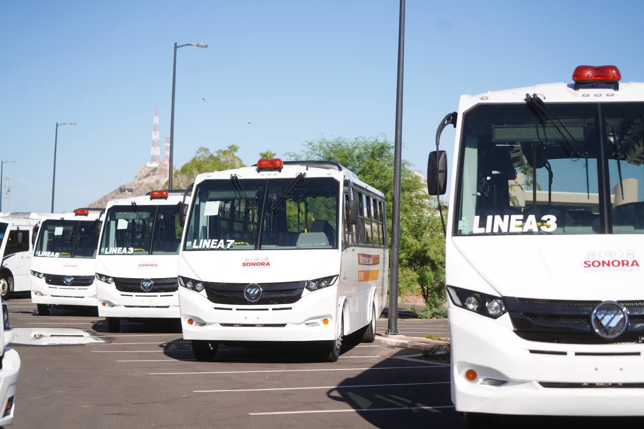 MODERNIZAN FLOTILLA DE CAMIONES PARA TRANSPORTE PÚBLICO EN SONORA
