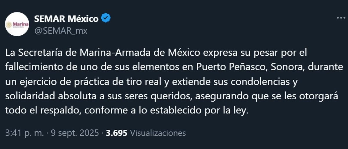MUERE OTRO MARINO EN CONDICIONES “SOSPECHOSAS” EN SONORA