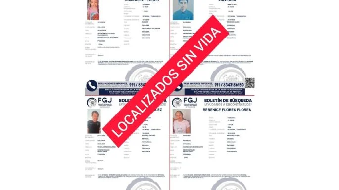 Localizan los cuerpos de familia asesinada Localizan los cuerpos de familia asesinada