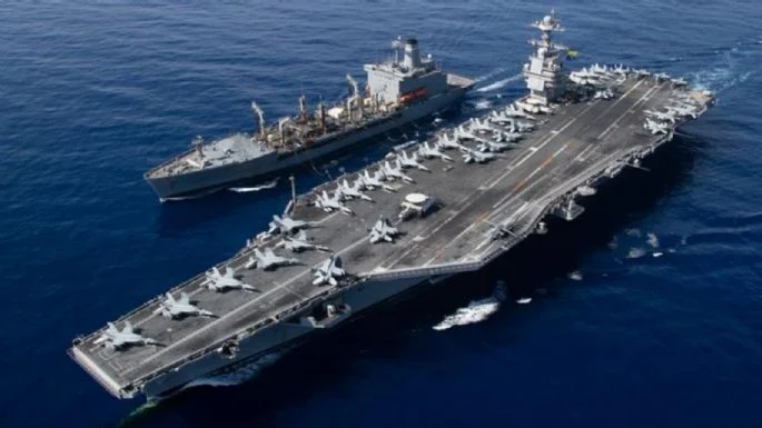 Envía EU poderoso portaaviones al sur de México Envía EU poderoso portaaviones al sur de México