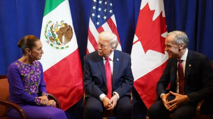 EL T-MEC NO FUE TEMA DE CONVERSACIÓN CON TRUMP: PRESIDENTA SHEINBAUM EL T-MEC NO FUE TEMA DE CONVERSACIÓN CON TRUMP: PRESIDENTA SHEINBAUM