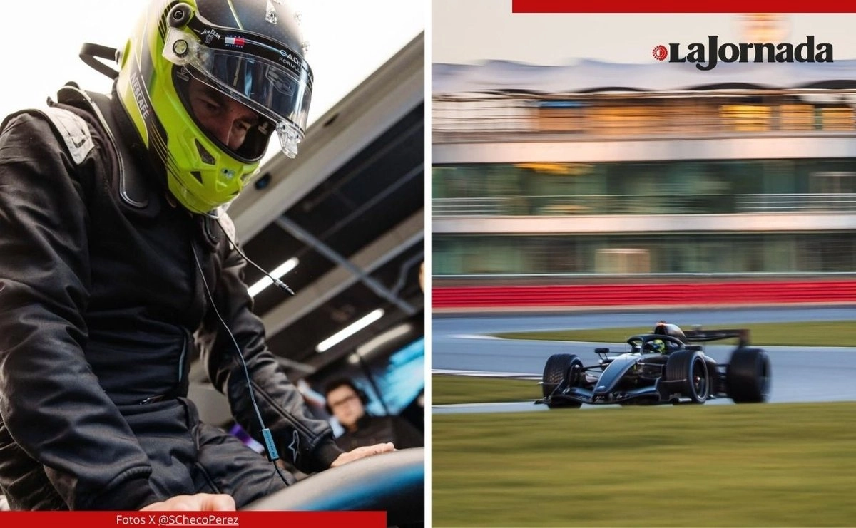 Prueba Checo Pérez su monoplaza con la escudería Cadillac