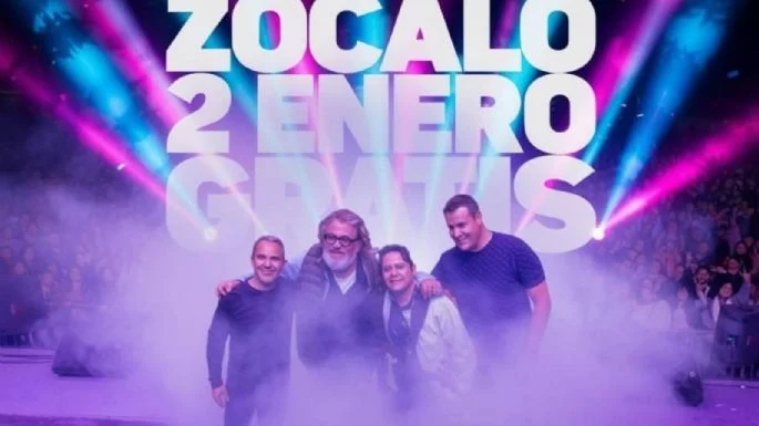 Dará “Los Amantes de Lola” concierto gratuito en Zócalo CDMX