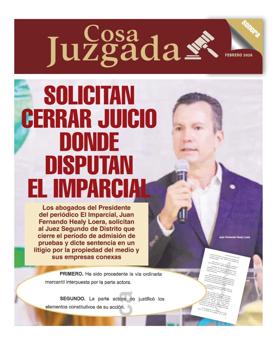 CONTINÚA LITIGIO ENTRE HERMANOS POR LA PROPIEDAD DE LAS ACCIONES DEL GRUPO HEALY