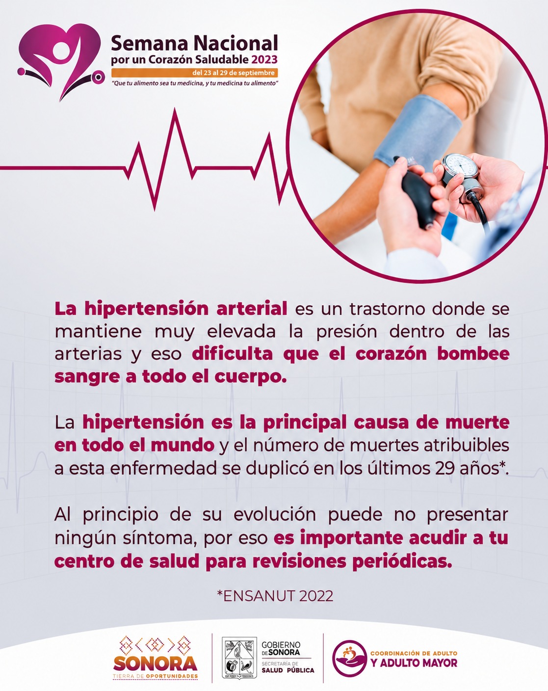Promociona sector salud prevenir la hipertensión arterial