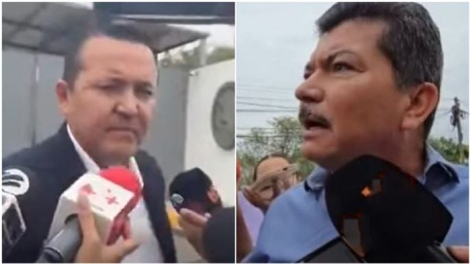 Llega Rocha Moya en lujoso vehículo a comparecer ante FGR