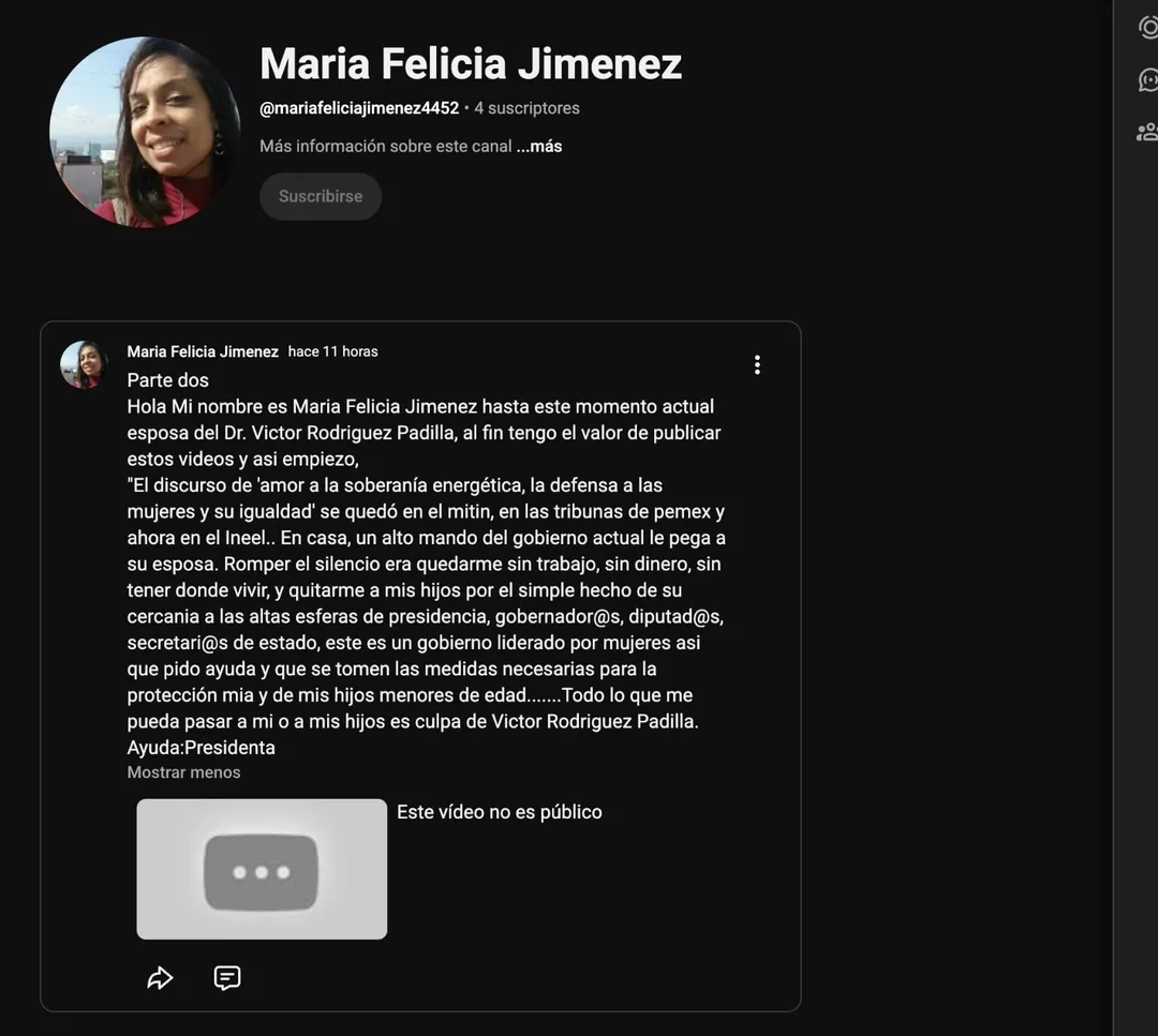 EXHIBEN A EXDIRECTOR GENERAL DE PEMEX PRESUNTAMENTE GOLPEANDO A SU ESPOSA