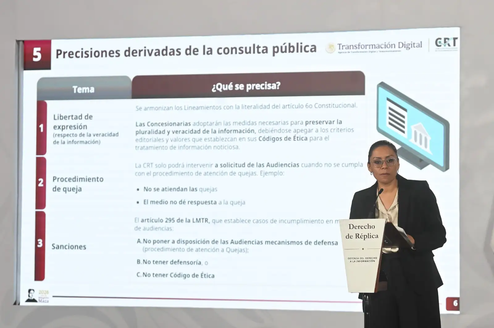 Considera CIRT positiva aprobación de lineamientos para proteger audiencias