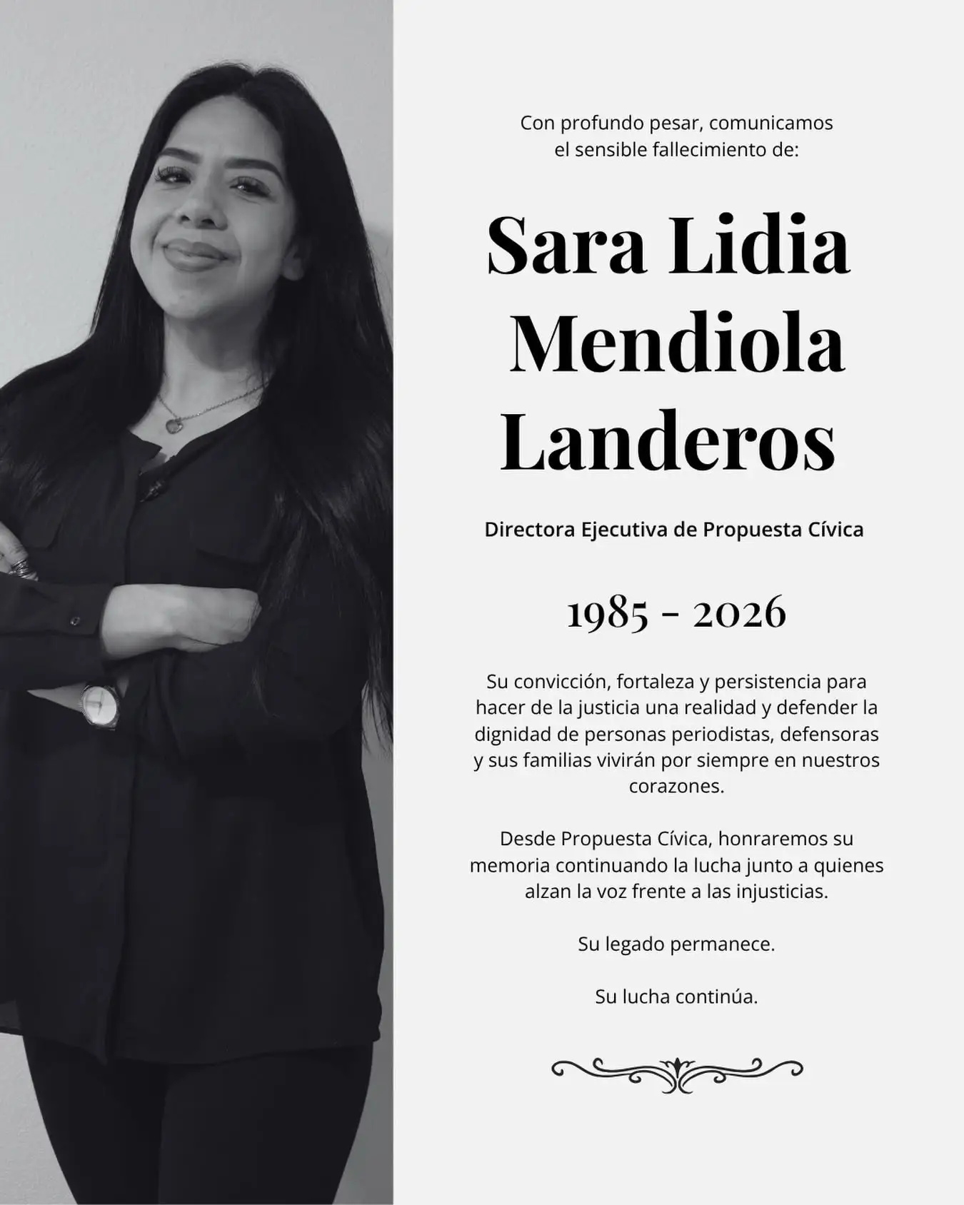 Muere reconocida abogada defensora de periodistas
