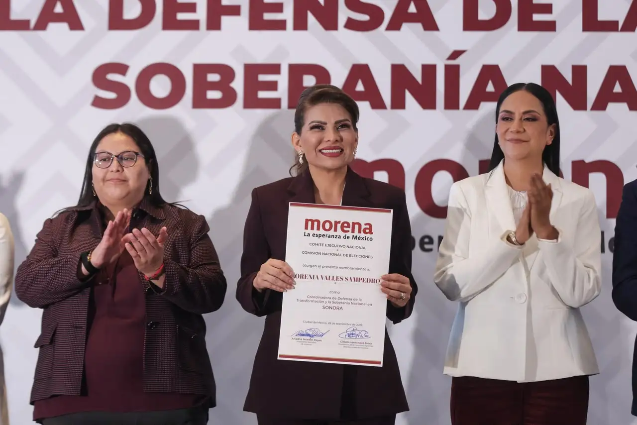 DESIGNA MORENA A LORENIA VALLES PARA SONORA; REBASA SU CUOTA DE GÉNERO
