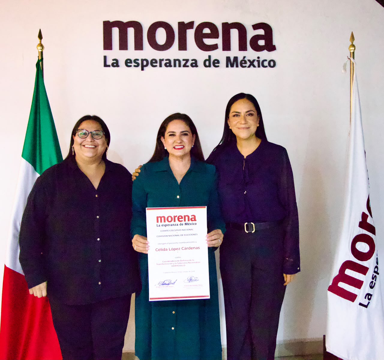DESIGNA MORENA A CÉLIDA LÓPEZ COMO SU VIRTUAL CANDIDATA A LA ALCALDÍA DE HERMOSILLO