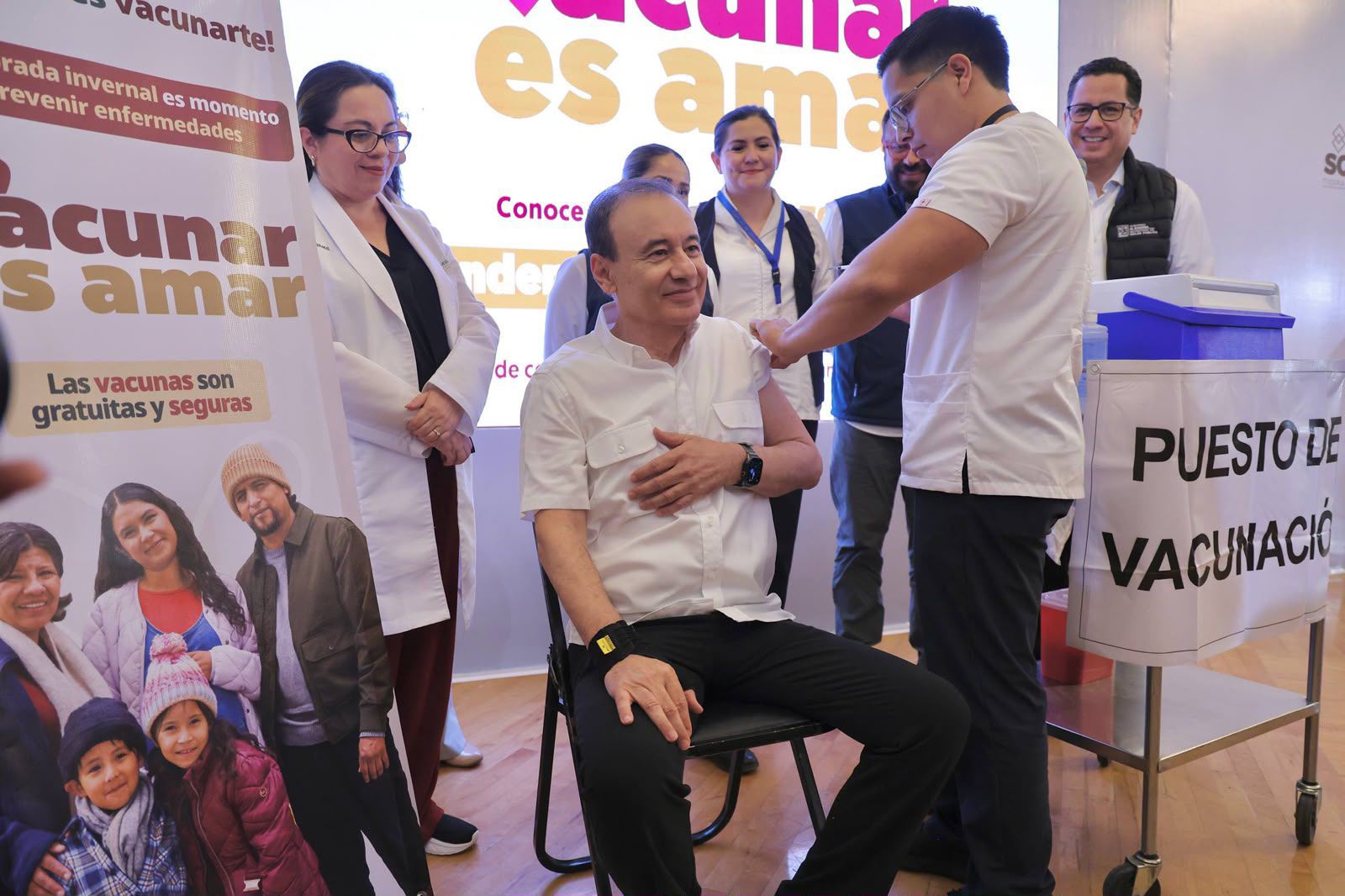 Arranca gobernador Durazo campaña de vacunación antiCovid